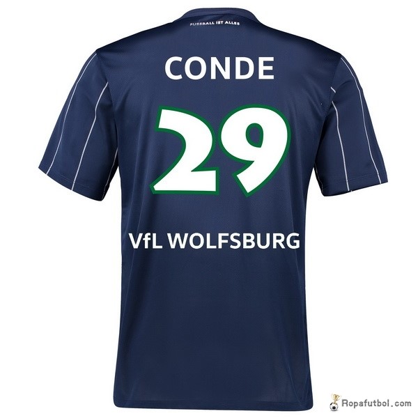 Camiseta VfL Wolfsburgo Replica Tercera Ropa Conde 2016/17 Azul